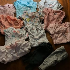 12 piece Preemie Baby Girl Carter's Lot